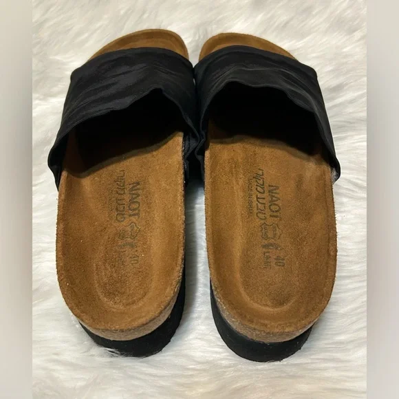 NAOT Black Mules Tampa Modern Platform Design - Picture 4 of 5